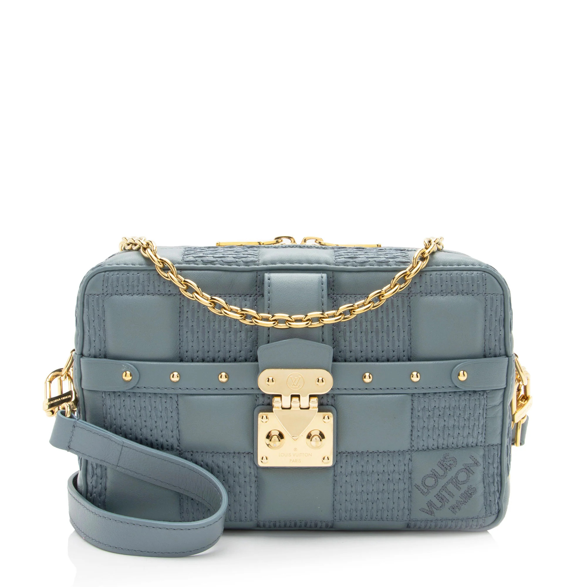 Louis Vuitton Damier Quilt Lambskin Troca PM Shoulder Bag | Shop Simon