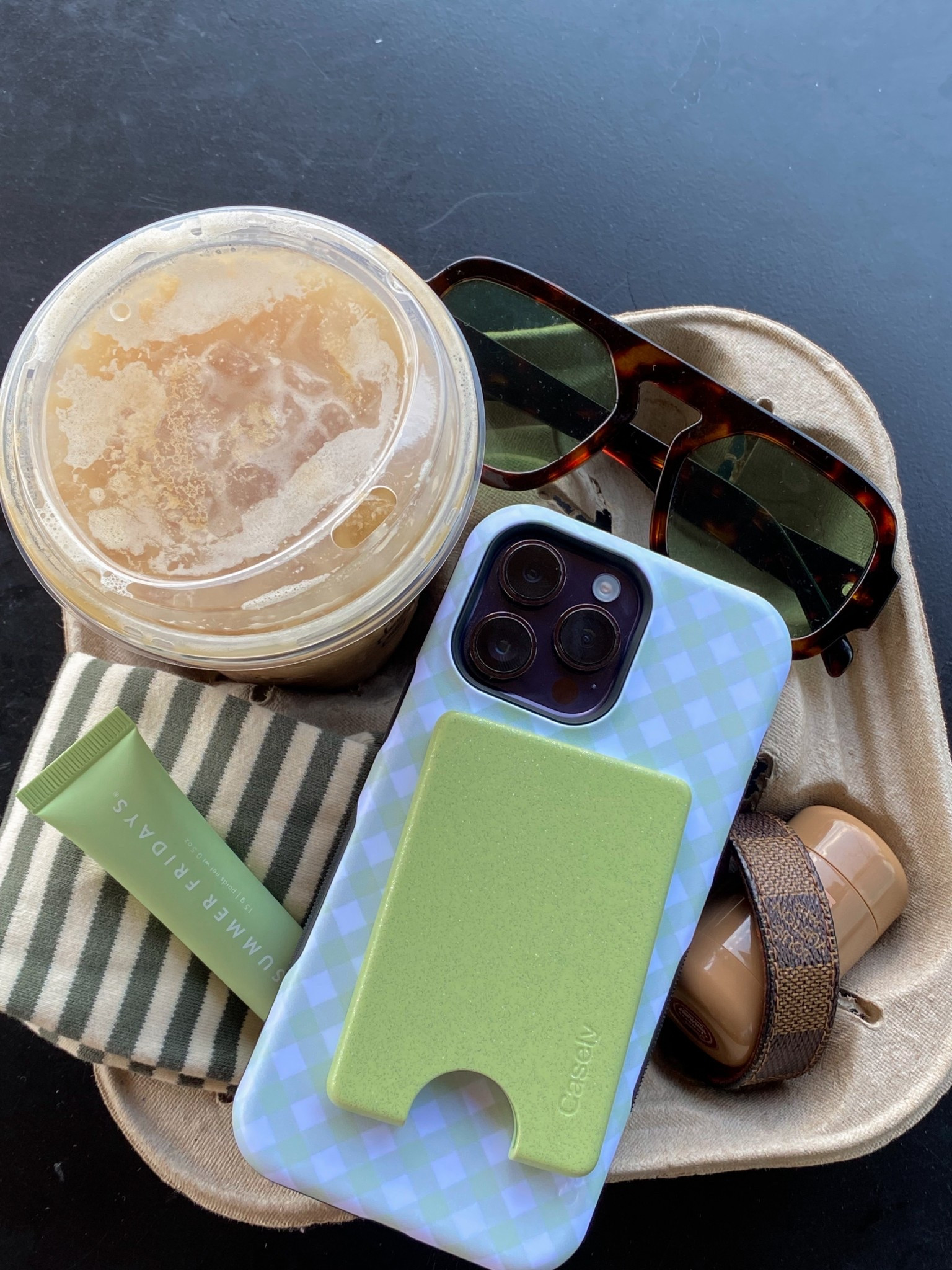 summer Fridays lip balm, aesthetic coffee , Starbucks 

#LTKStyleTip #LTKSeasonal