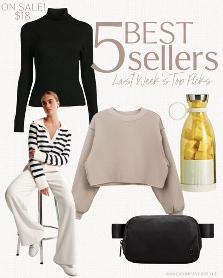 WALMART TURTLENECK SWEATER is on sale for $19 right now and it was a best seller last week 🥰 a portable blender, belt bag, stripe polo sweater, and a cropped hoodie were also best sellers! 

Sweater, Walmart Sweater, Hoodie, Amazon Hoodie, Abercrombie Sweater, Portable Blender, Lululemon Belt Bag, Madison Payne

#LTKSeasonal #LTKstyletip #LTKfindsunder50