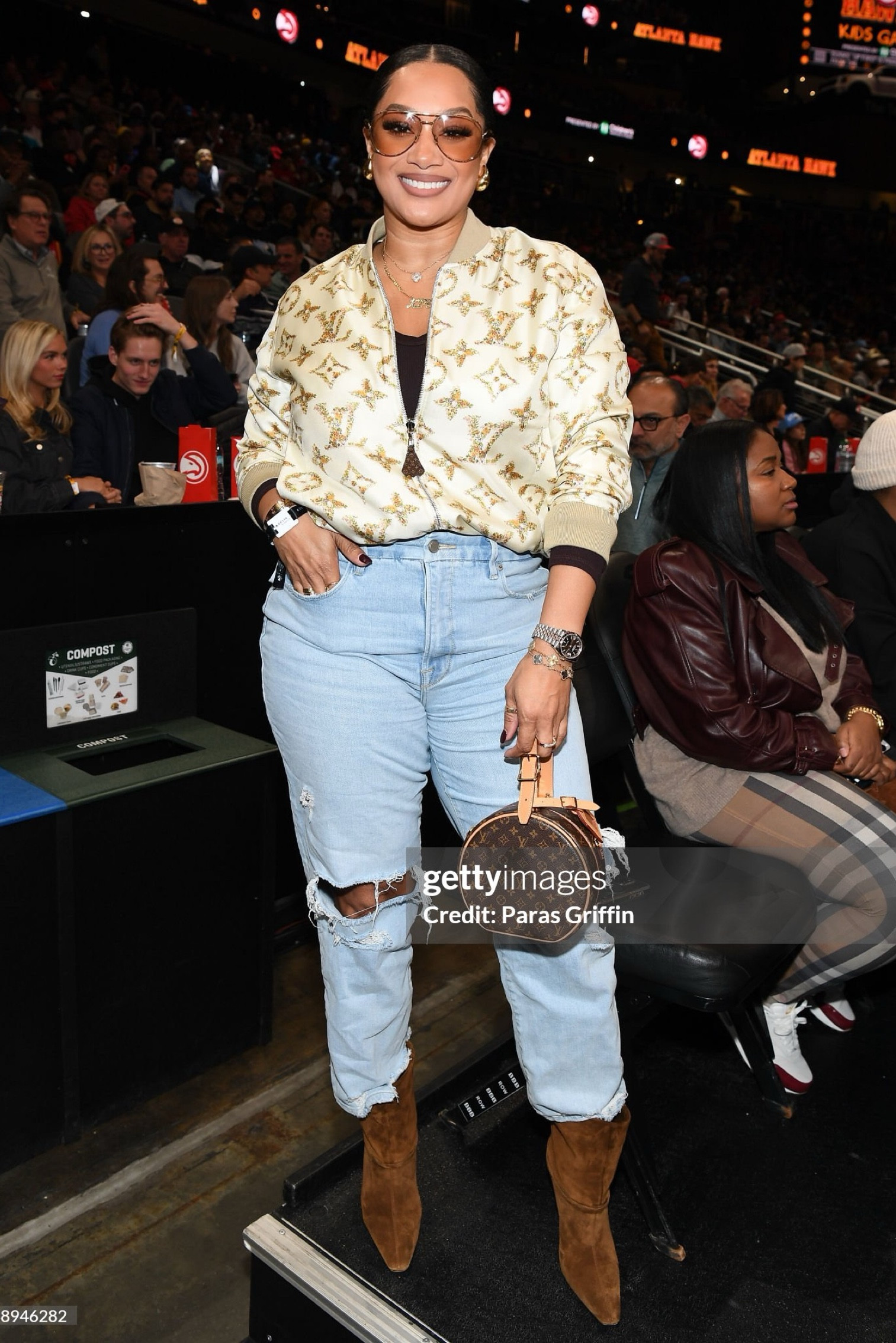 Game day look! Looking to style your bomber jacket — look no further! 