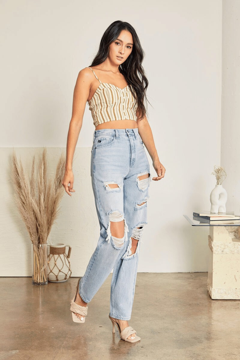 Kyla Ultra High Rise 90's Baggy Jeans | Kancan USA