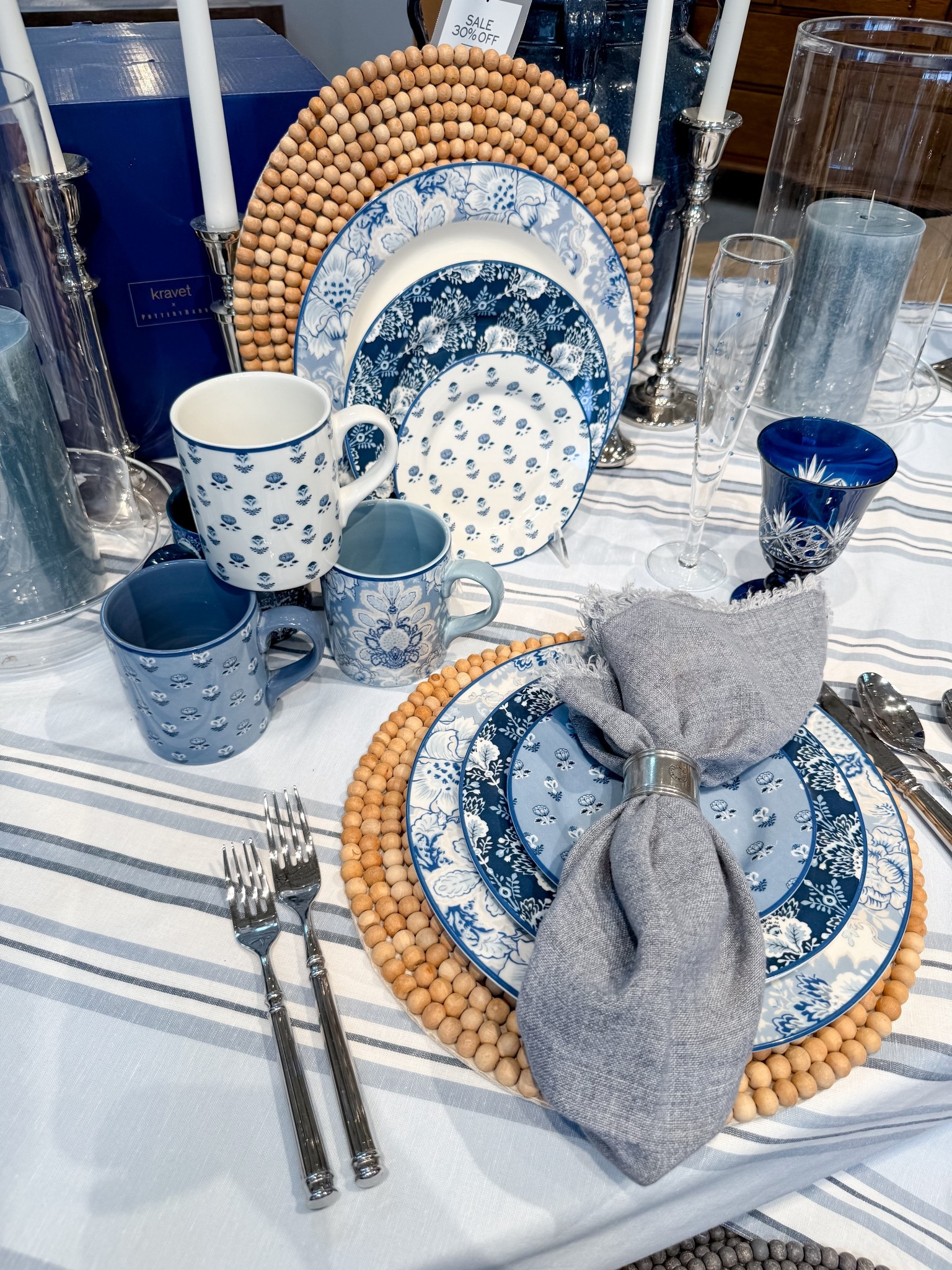 Pottery Barn Blue and White Flower plates and mugs 

#LTKSummerEdit #LTKSeasonal #LTKHome