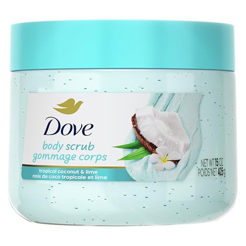 Dove Body Scrub - Coconut & Lime, pH-Balanced Whipped Texture, 15 oz | Amazon (US)