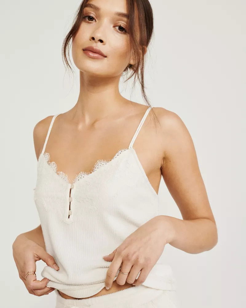 Lace-Trim Cami | Abercrombie & Fitch US & UK
