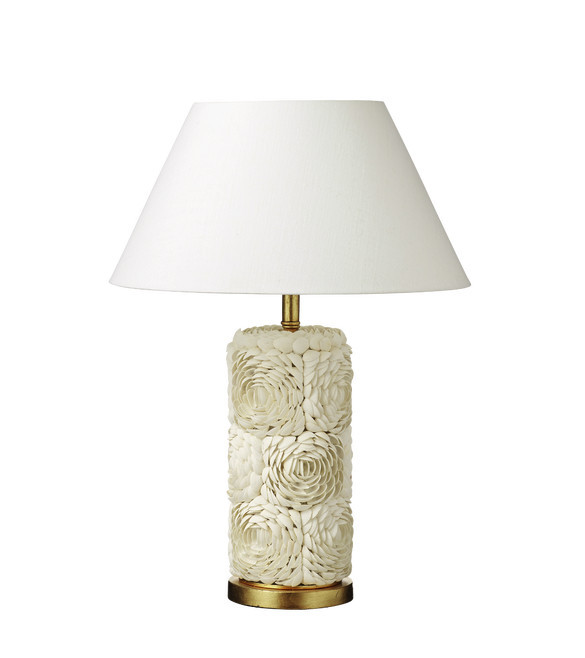 Lucine Table Lamp - Shell White | OKA US