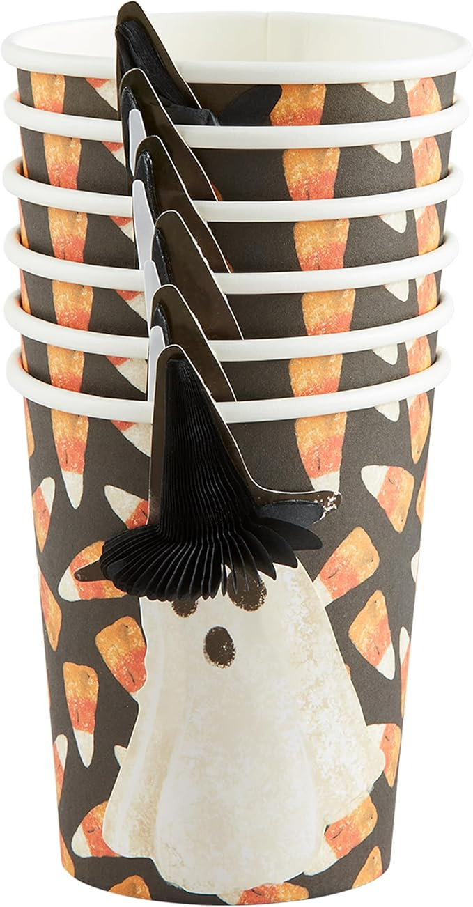 Mud Pie Halloween Paper Cup, Ghost, 9 oz | Amazon (US)
