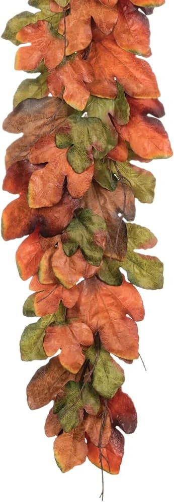 Sullivans 6 ft Large Autumn Leaf Fall Garland, Artificial Greenery, Seasonal Holiday Decor, Perfe... | Amazon (US)