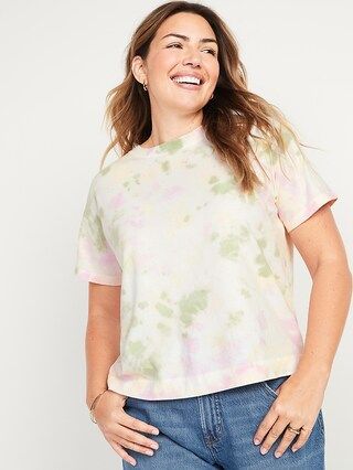 Loose Vintage Crew-Neck Tee for Women | Old Navy (US)