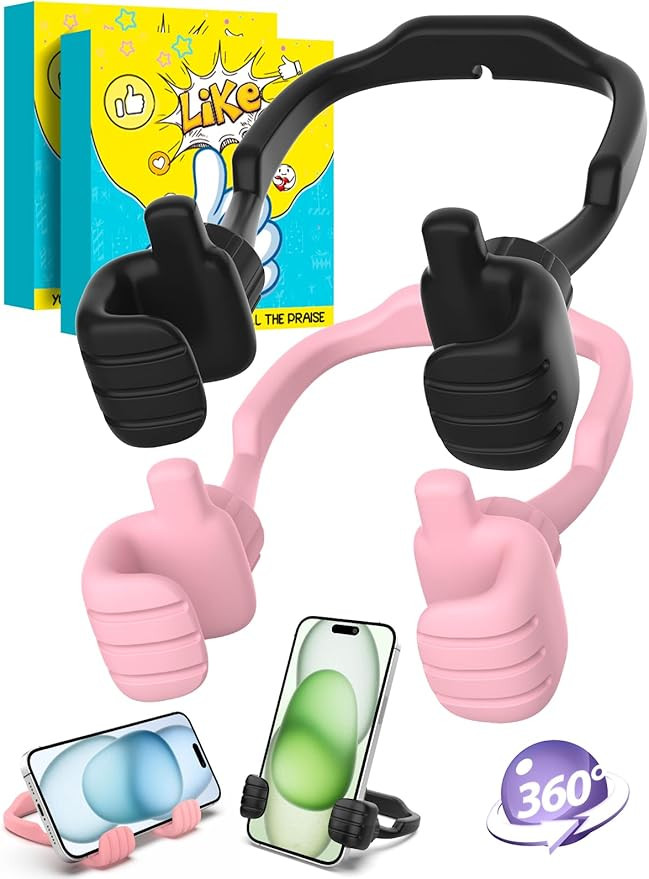 Stocking Stuffers for Teens Girls Boys Adults Cell Phone Stand: UPGRADE Adjustable Thumbs Up Lazy... | Amazon (US)