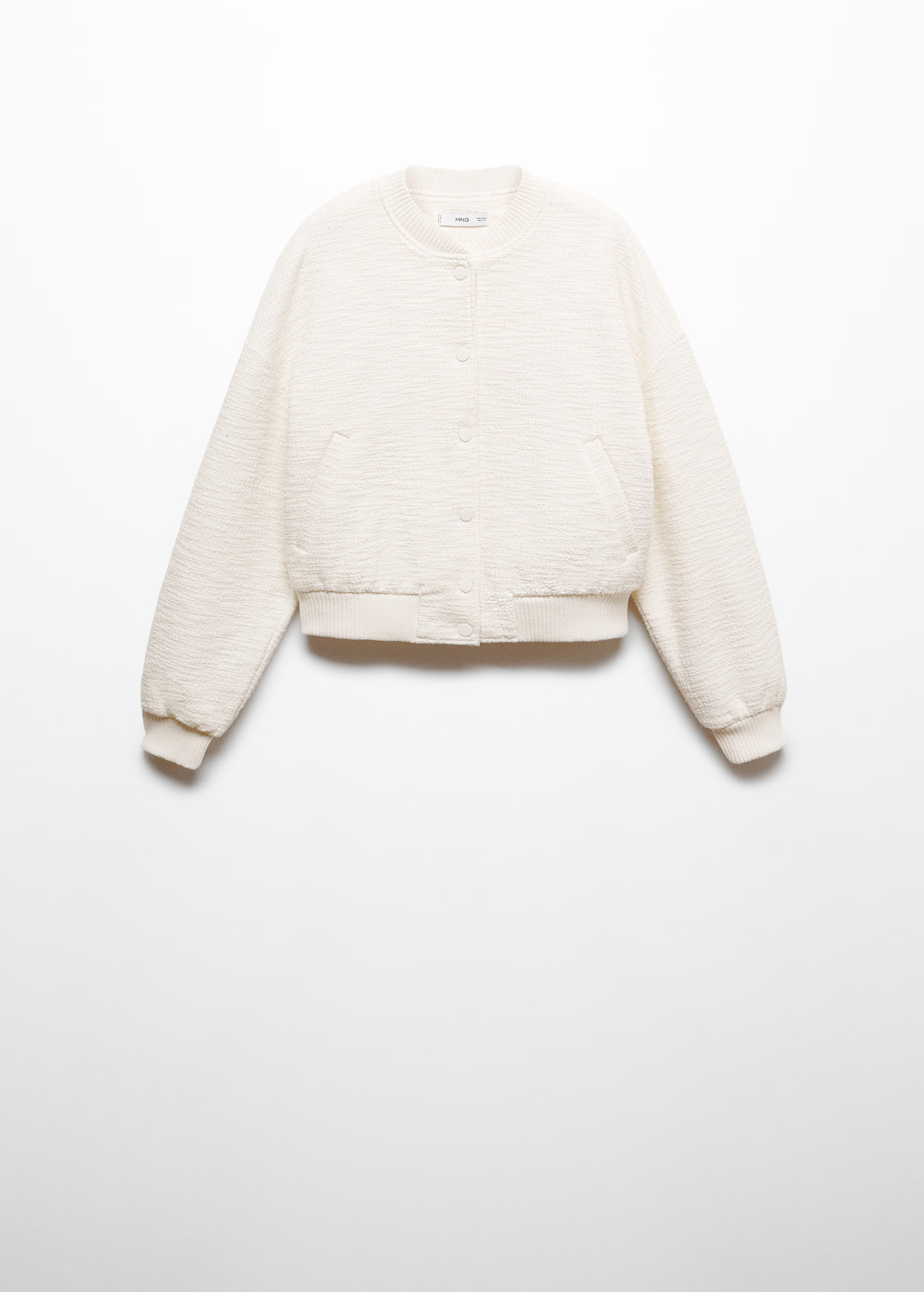 Tweed bomber jacket - Women | MANGO USA | Mango (US/MX/AU)