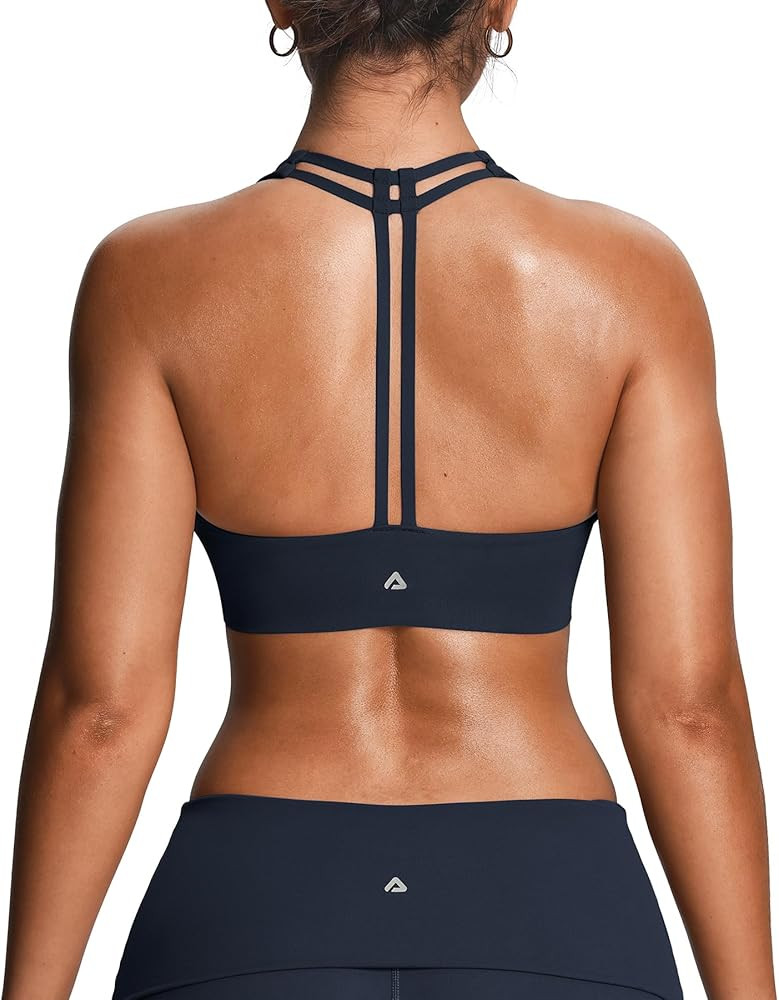 Aoxjox Women's Workout Sports Bras Fitness Training Gym Athlenza T-Back Bra Lumastretch™ Yoga C... | Amazon (US)