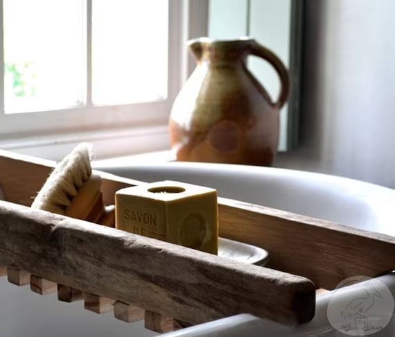 Farmhouse, Bath, Rustic Bathtub Caddy - Bath Tray - Reclaimed wood style Bath Tray - Salvaged Wood T | Etsy (CAD)