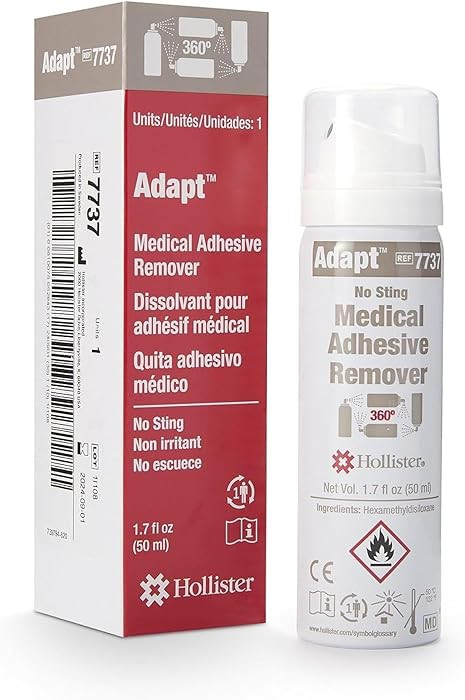 Hollister 7737 Adapt Medical Adhesive Remover Spray, 1.7 oz. – Adhesive Remover for Skin, Medic... | Amazon (US)