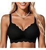 COCOMARTS Jelly Bras for Women No Underwire Scalloped Push Up Wireless Bralettes Seamless Soft Co... | Amazon (US)