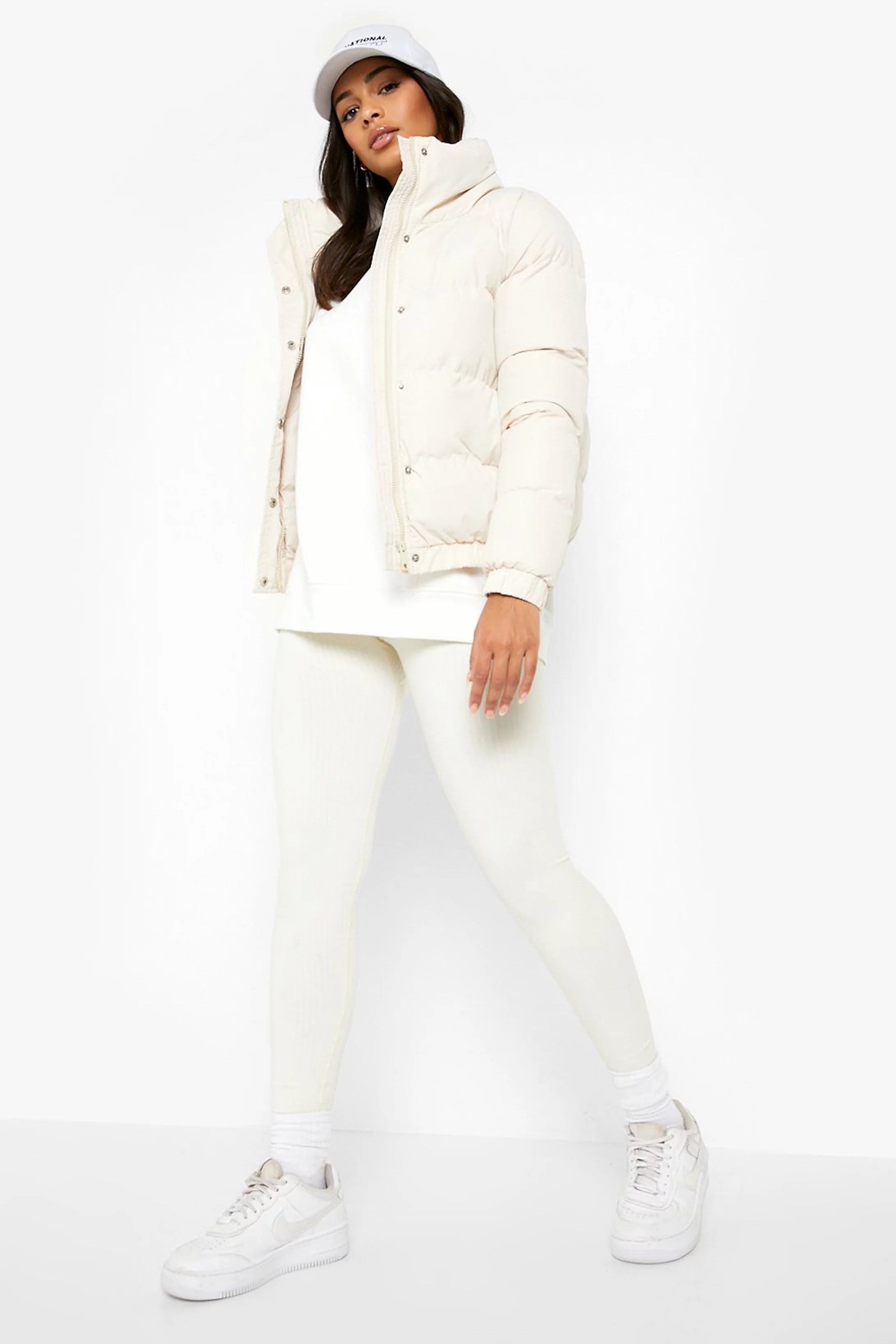 Funnel Neck Puffer Jacket | Boohoo.com (US & CA)