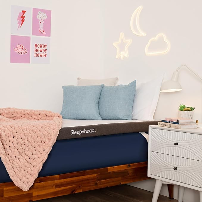 Sleepyhead 3-Inch Twin Plush Mattress Topper - Gel-Infused Memory Foam Topper with Washable Cover... | Amazon (US)