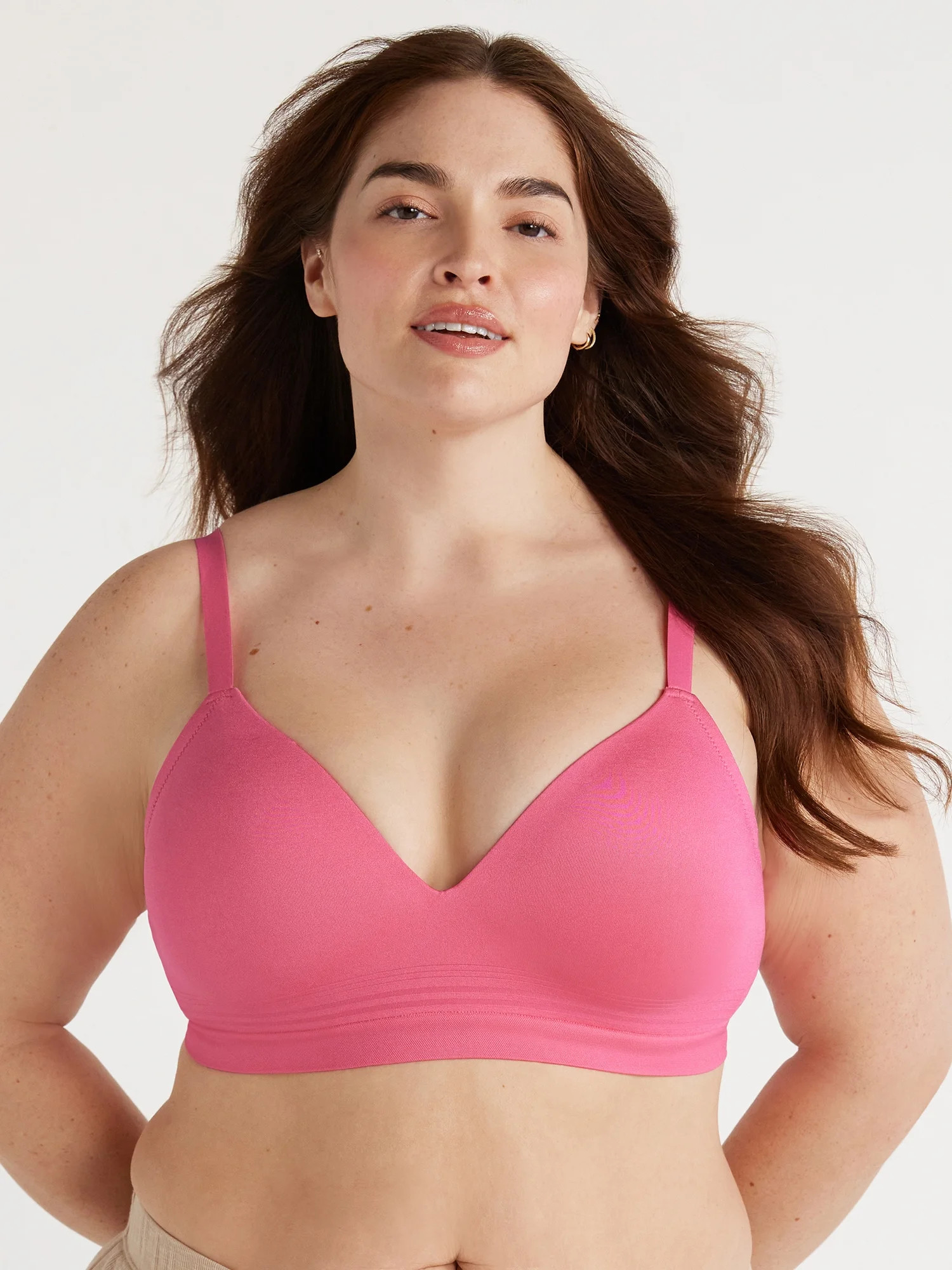 Joyspun Women's Seamless Light Lift Wire Free Bra, Sizes S to 3XL | Walmart (US)
