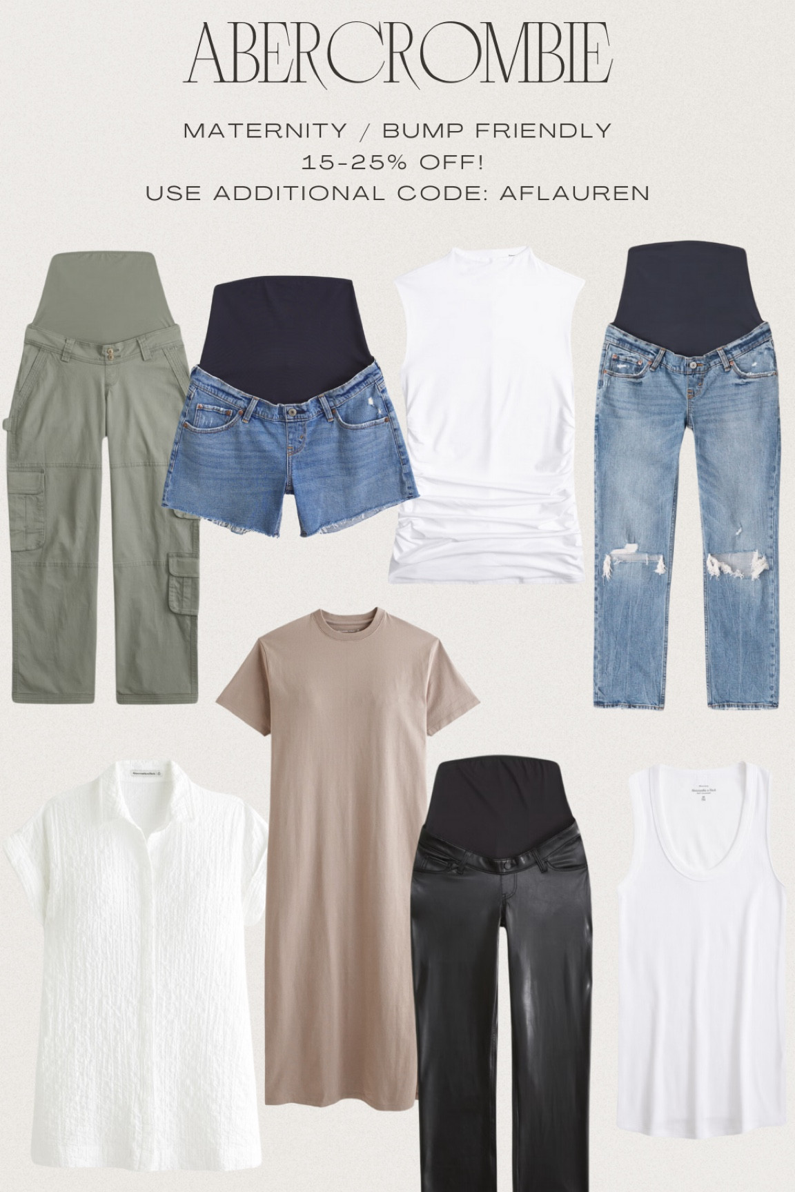 Abercrombie sale! 🤍 bump friendly maternity pieces 

#LTKFindsUnder100 #LTKBump #LTKSaleAlert