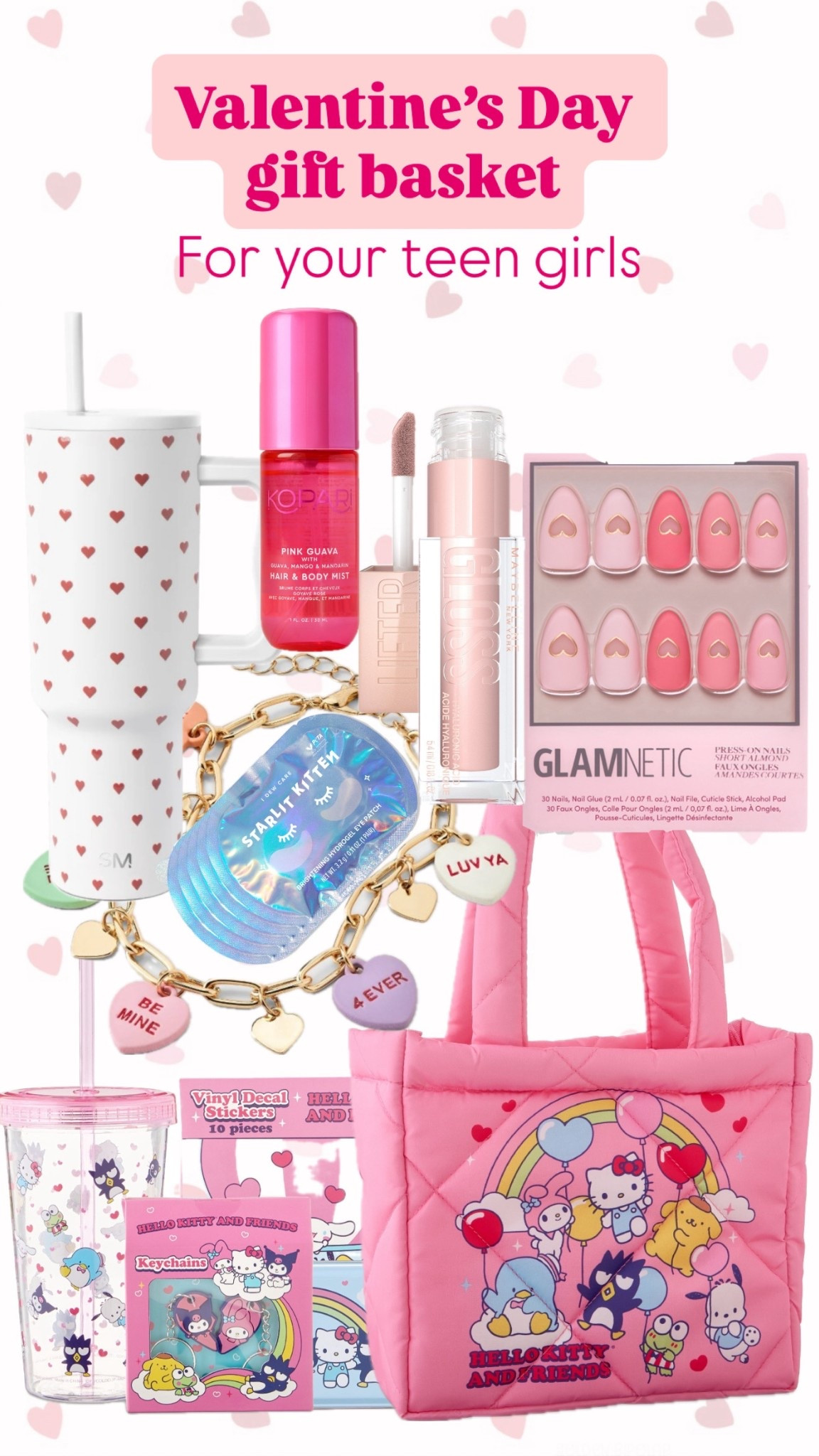 Valentine’s Day gift ideas for your daughter, nieces, or little sassy ones! 

Gift ideas for your daughter, valentines for your teenager girl, cute gift basket for your kids, hello kitty, pink gifts, hearts, affordable gifts. 



#LTKdayinmylife #LTKmomlife #LTKKids