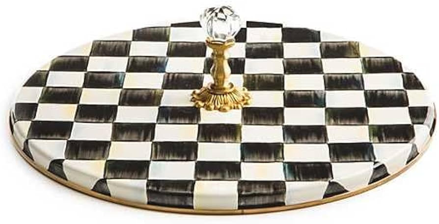 MACKENZIE-CHILDS Cheese Course, Cute Cheese Board and Serving Board for Charcuterie, Black-and-Wh... | Amazon (US)