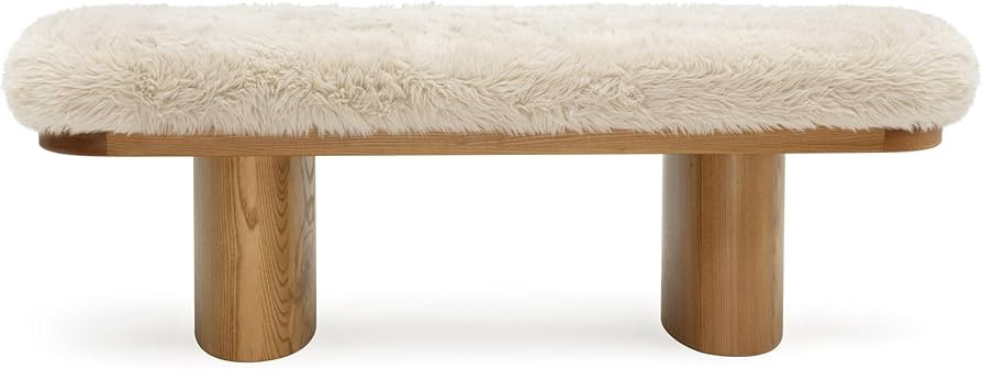 First of a Kind Bench in Natural Ash Wood | Amazon (US)