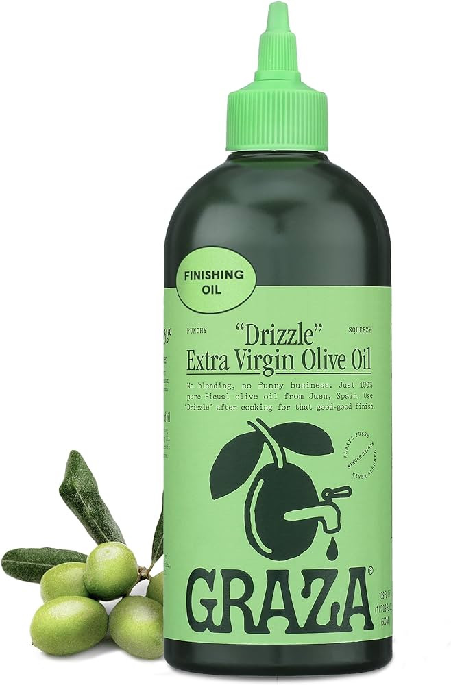 Graza Drizzle Extra Virgin Olive Oil, Finishing Oil - High Polyphenol Early Harvest EVOO Finishin... | Amazon (US)