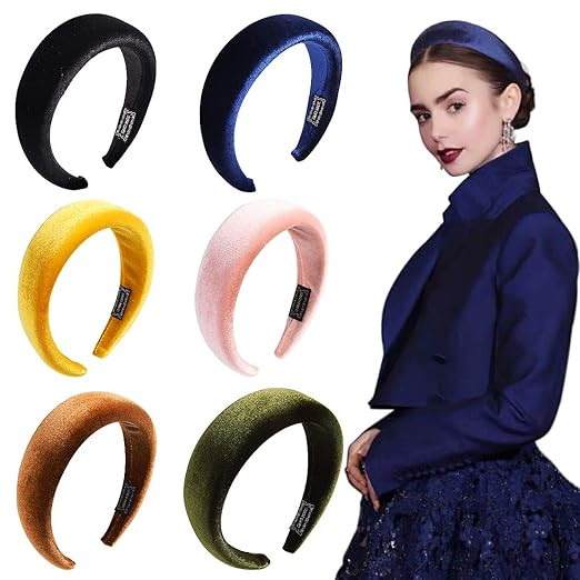 Headbands Women Hair Head Bands - 6 Pcs Accessories Velvet Padded Head Bands Cute Beauty Fashion ... | Amazon (US)