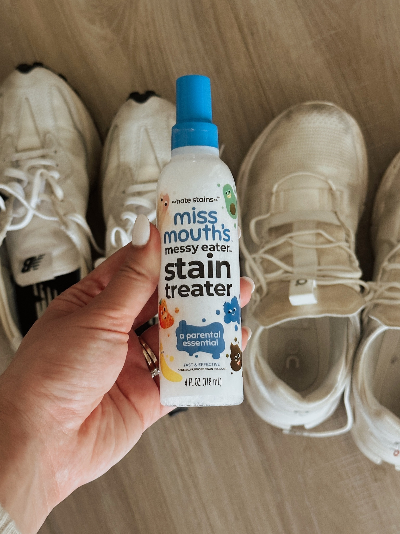 Miss mouths is a GAME CHANGER!!!
Made my shoes look brand new with a good spray and cycle in the washer! 😍👟

#LTKFamily #LTKBaby