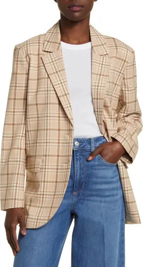 Oversize Plaid Blazer | Nordstrom