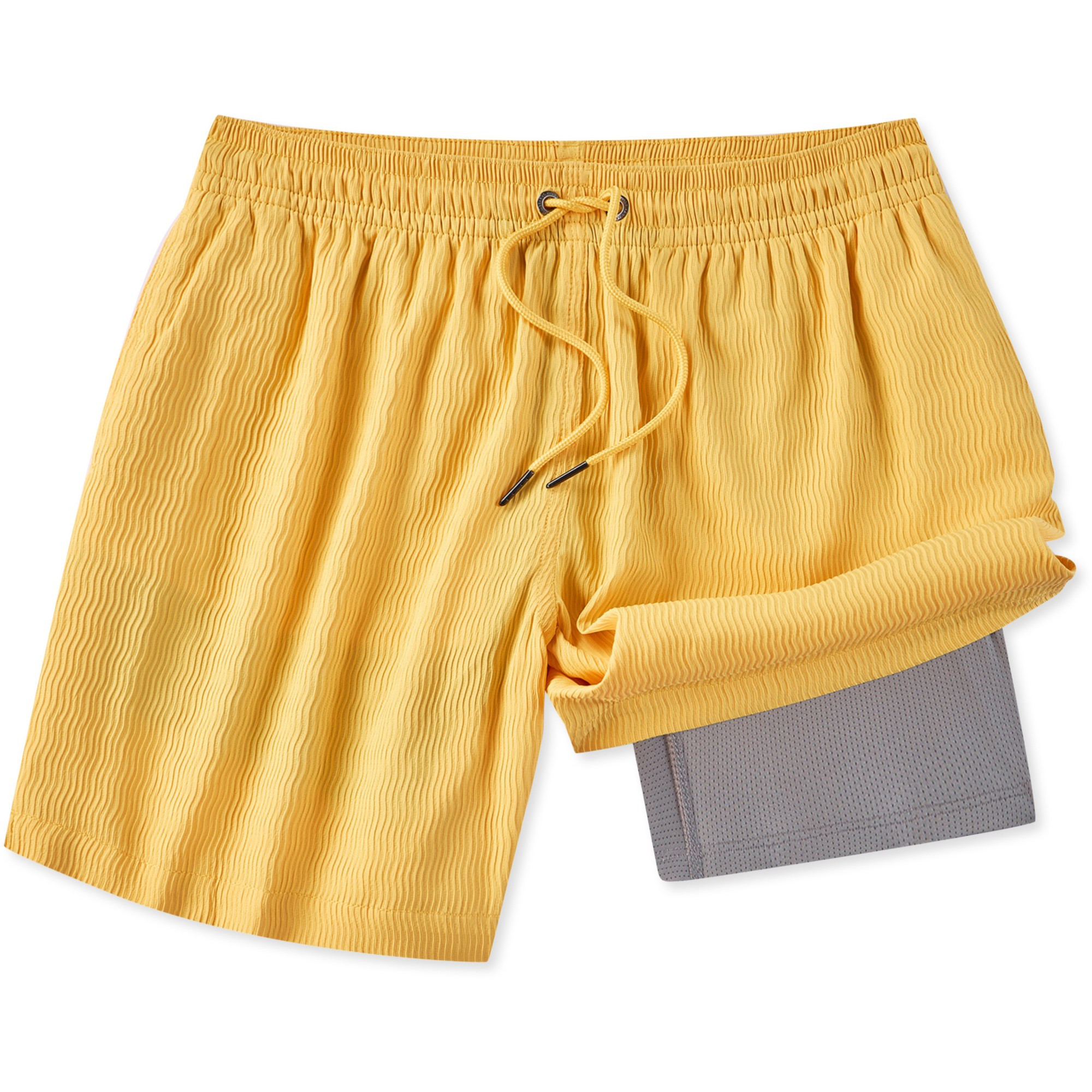 Chubbies Men's Stretch 5.5" Textured Lined Swim Trunks  Yellow S | REI