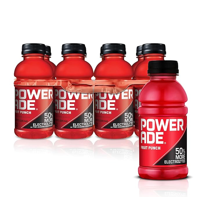 POWERADE Sports Drink Fruit Punch, 12 Ounce (Pack of 8) | Amazon (US)