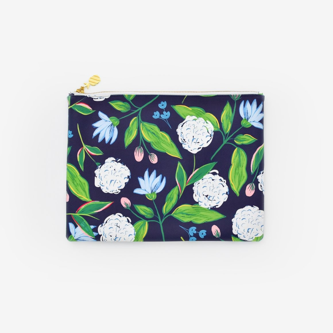 Navy Hydrangeas, Planner Pouch | Simplified