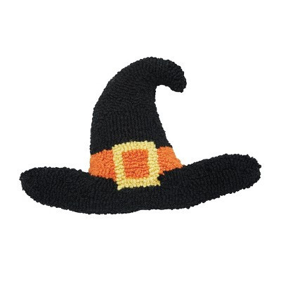 C&F Home Witch Hat Shaped Halloween Hooked Accent Throw Pillow 8" x 12" | Target