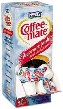 Coffee mate Liquid Coffee Creamer, Peppermint Mocha, 0.38 Oz Mini Cups, 50/box | Amazon (US)