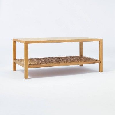 Palmdale Woven Coffee Table Natural - Threshold&#8482; designed with Studio McGee | Target