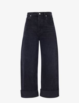 Ayla wide-leg mid-rise organic-cotton jeans | Selfridges