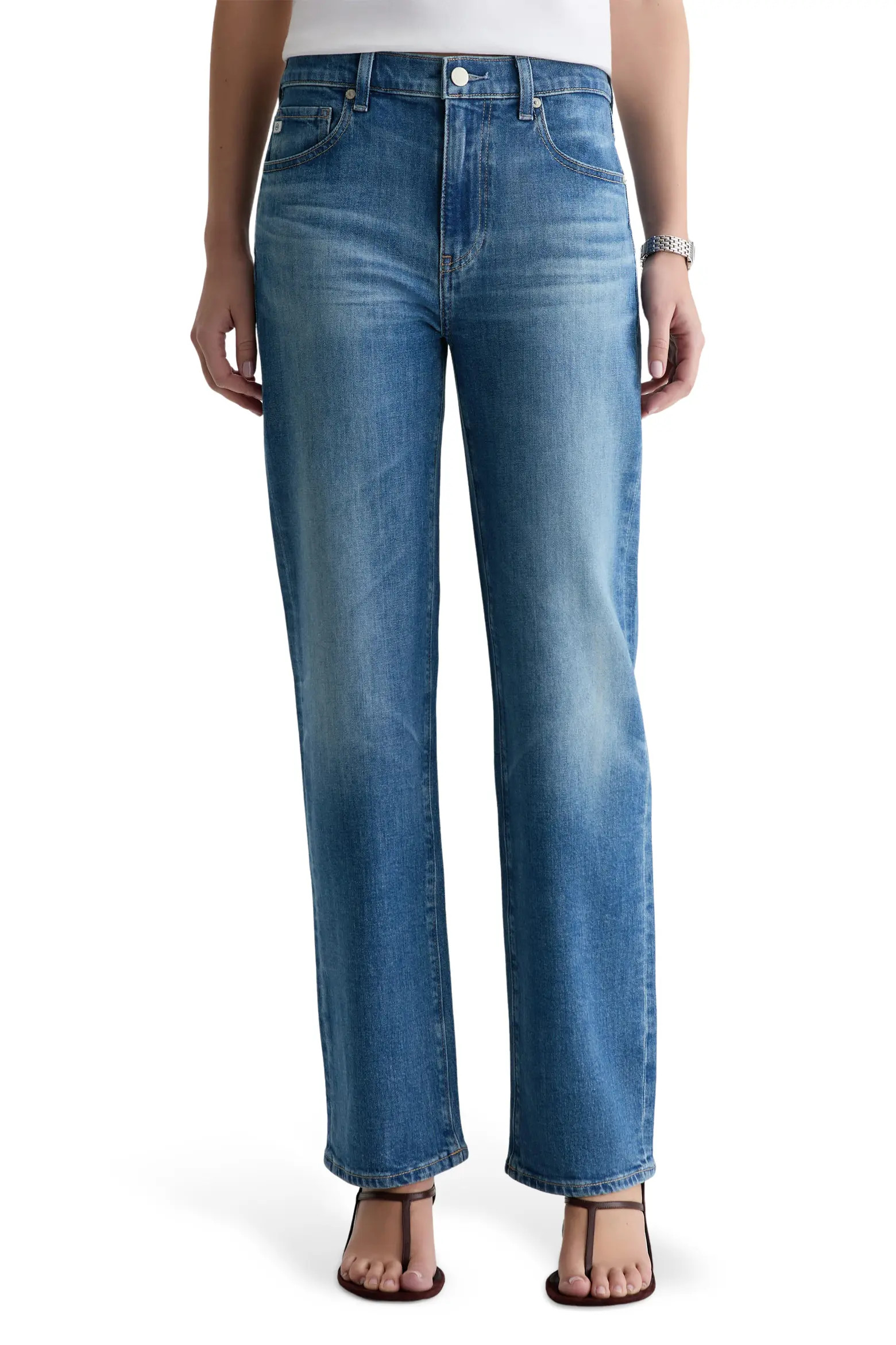 Brinley Mid Rise Straight Leg Jeans (Women) | Nordstrom | Nordstrom