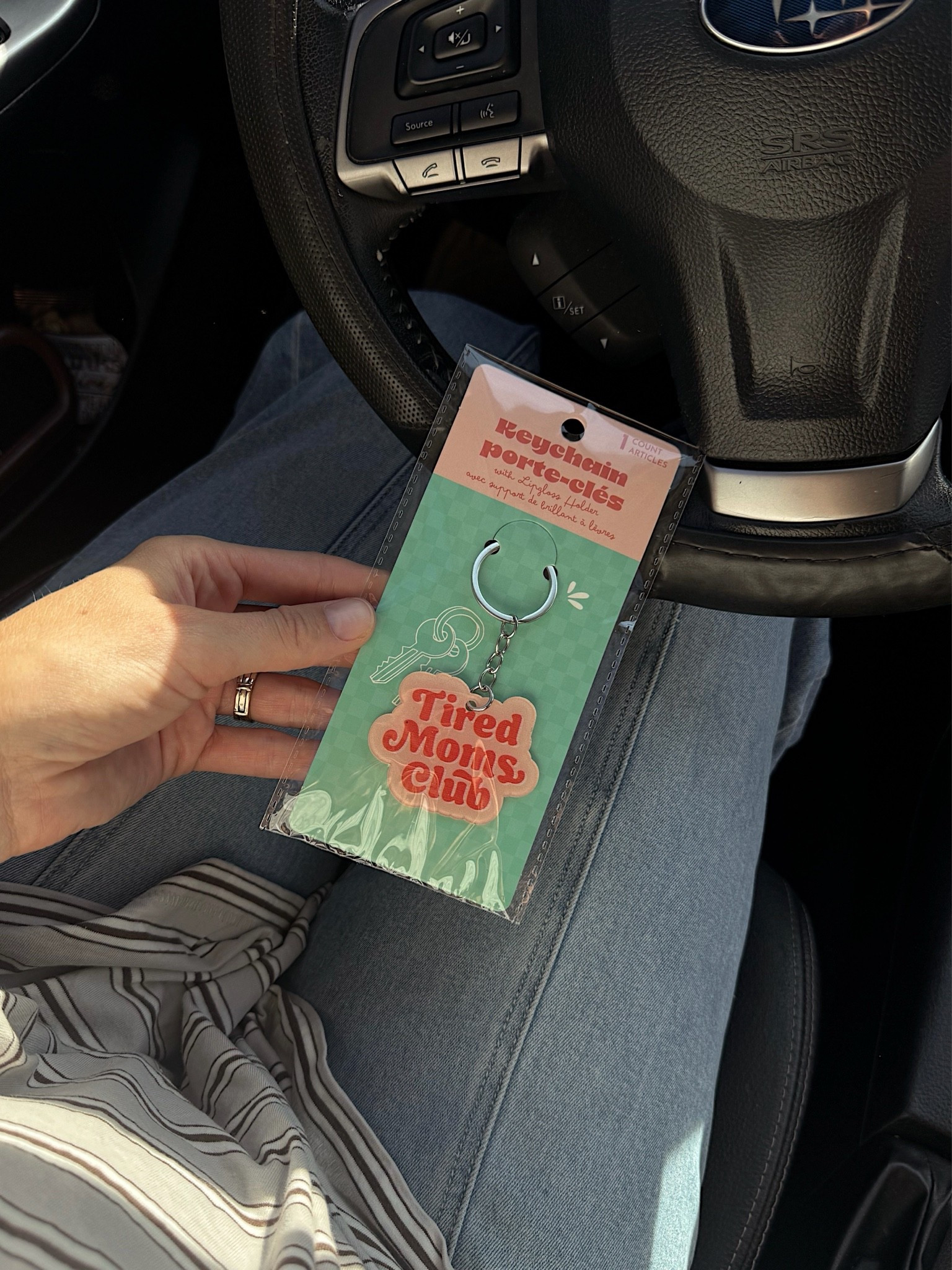 Had to get this keychain! Only $1 and would make a cute gift for your mama friends 🥱 ☕️ 😆