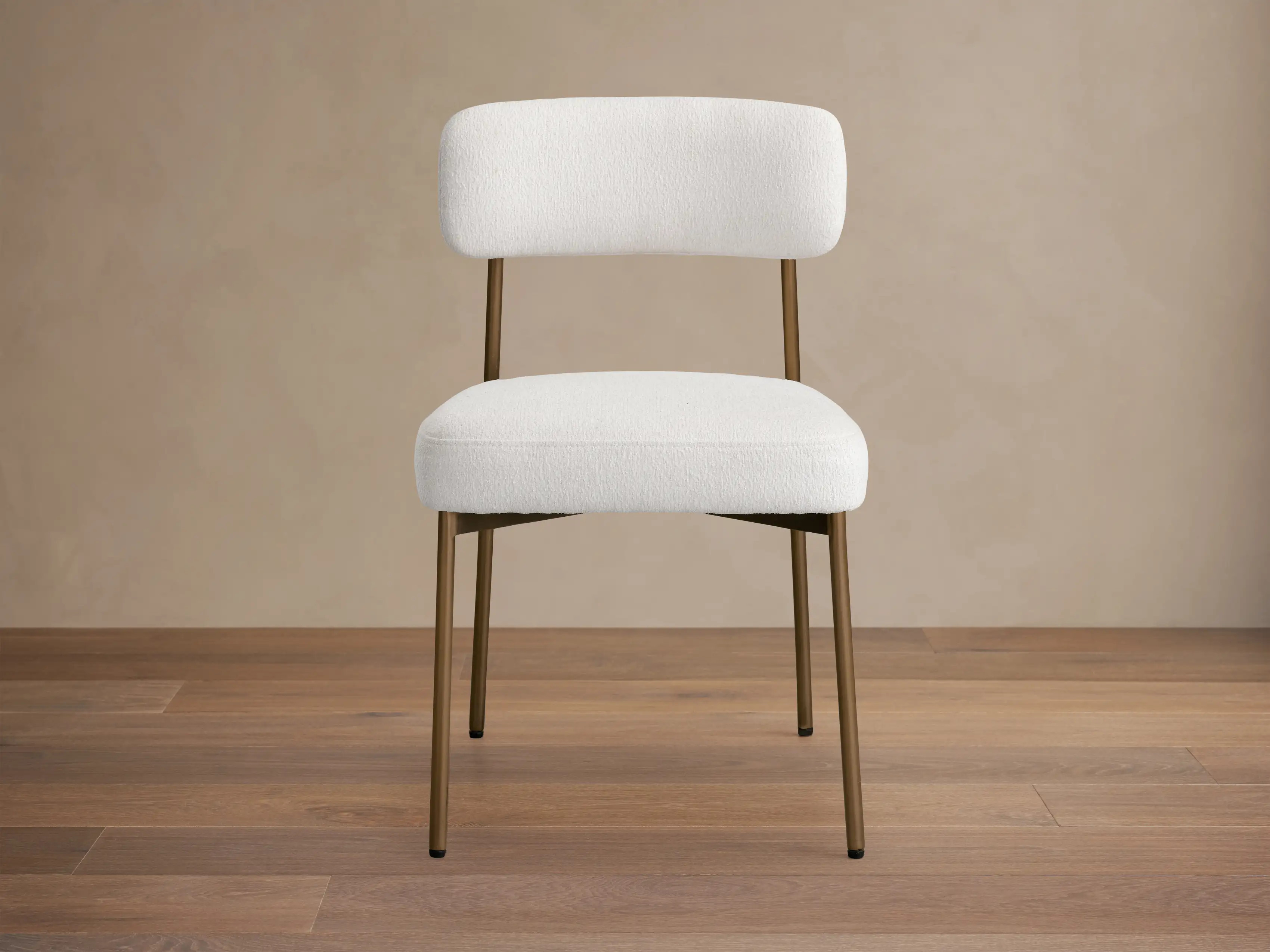 Billie Dining Chair in Antique Brass and Cushing Mellow | Arhaus