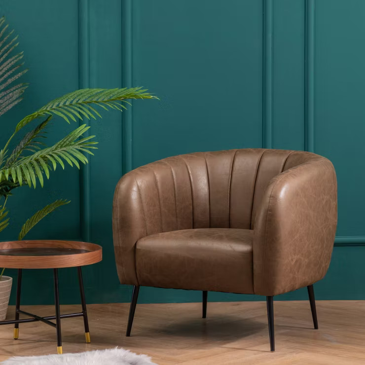 eLuxury Channel Barrel Chair | Target