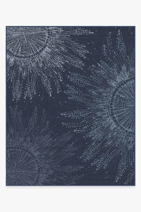 Jellyfish Bloom Navy Rug | Ruggable