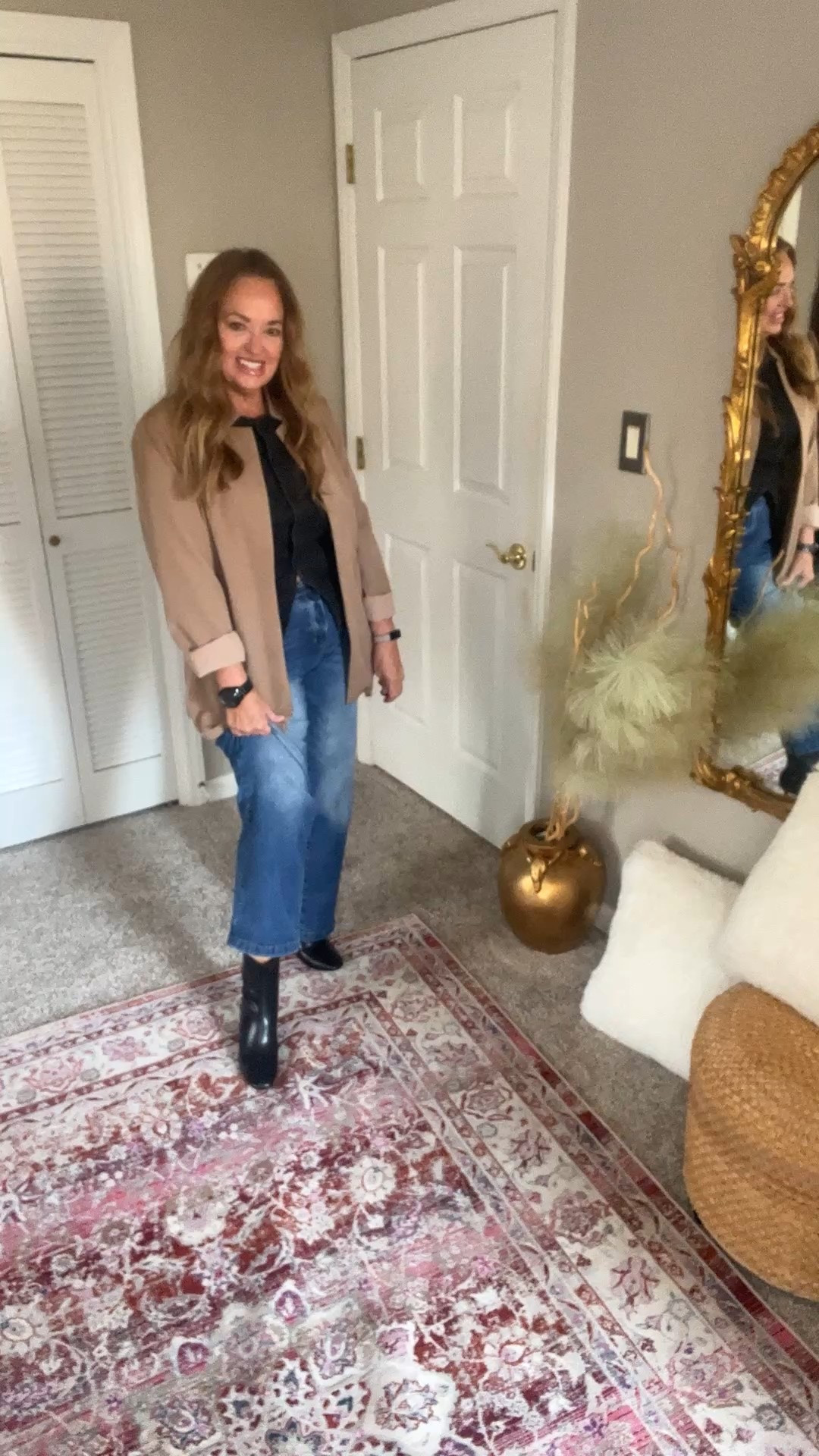 Black denim vest with an updated square toe bootie. 

#LTKSaleAlert #LTKdayinmylife #LTKgrwm