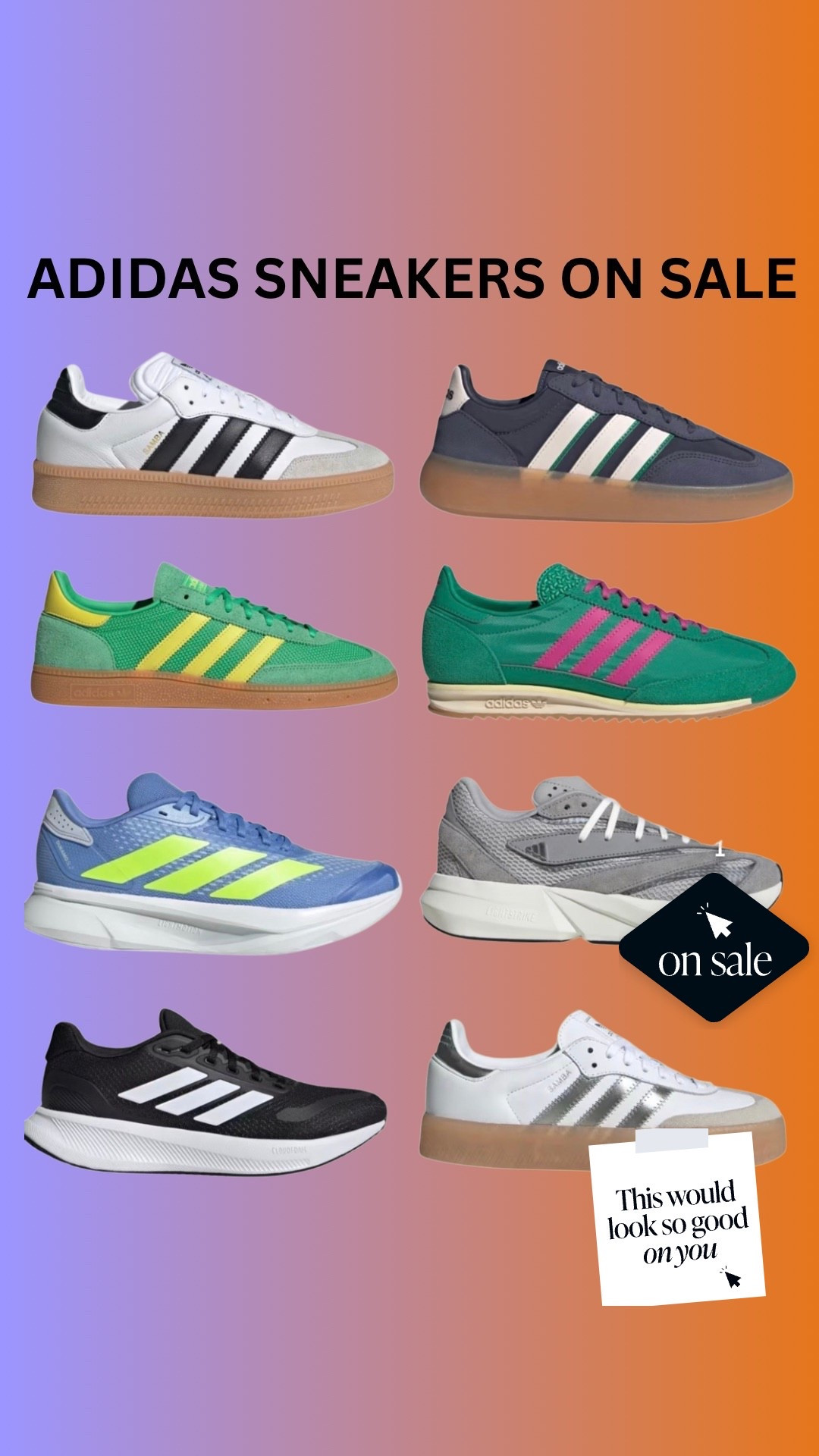 Adidas sneakers on sale for Cyber Monday! Use code CYBER for 40%

#LTKCyberWeek #LTKFindsUnder100 #LTKSaleAlert