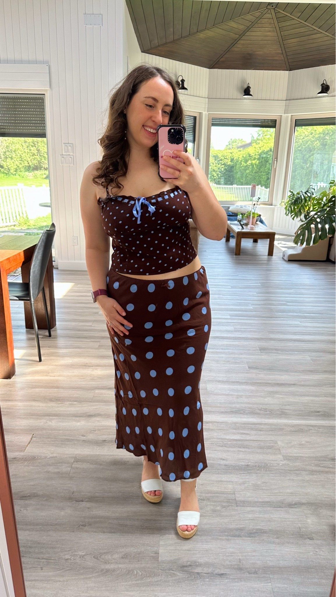 I’m headed to a little birthday pool party today and put on this absolutely ADORABLE polka dot fit from @American Eagle Outfitters 🥰 I feel so cute + comfy in this set plus I am already thinking of so many cute tops that will look gorgeous with this skirt!

#LTKsummer #LTKdresses #LTKpetite