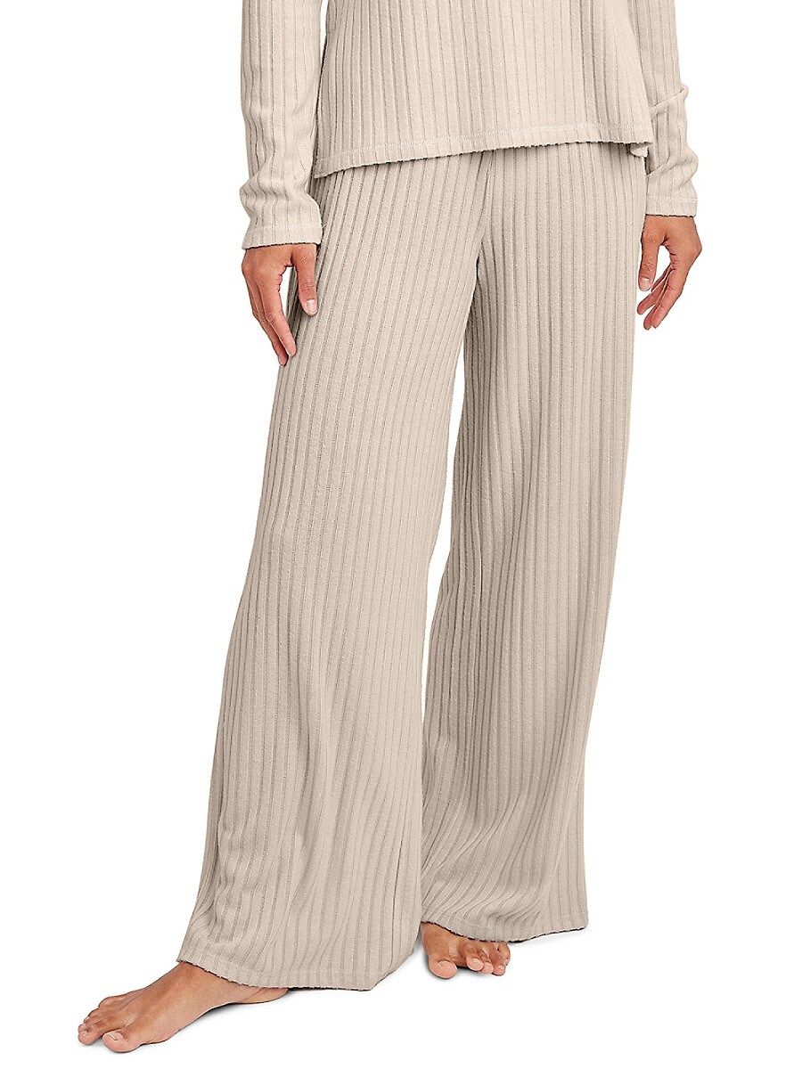 Sage Collective Women's Gaby Ribbed Pants - Dune - Size S | Saks Fifth Avenue OFF 5TH