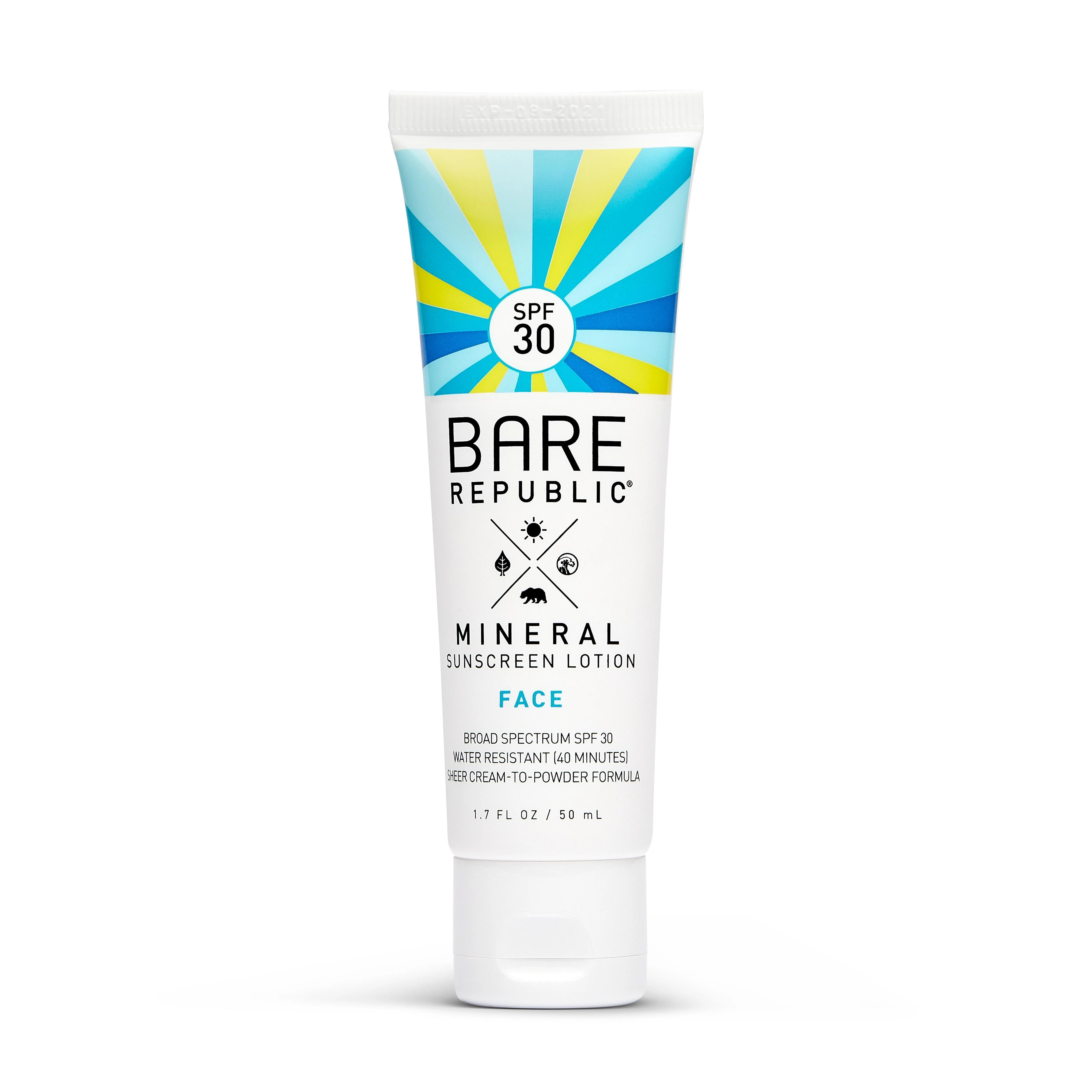 Bare Republic Mineral Face Sunscreen Lotion, SPF 30, Reef Friendly, Fragrance Free, 40 Minute Wat... | Walmart (US)