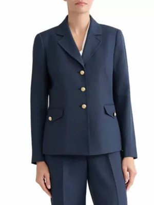 Women's Button Down Notch Collar Jacket | Belk