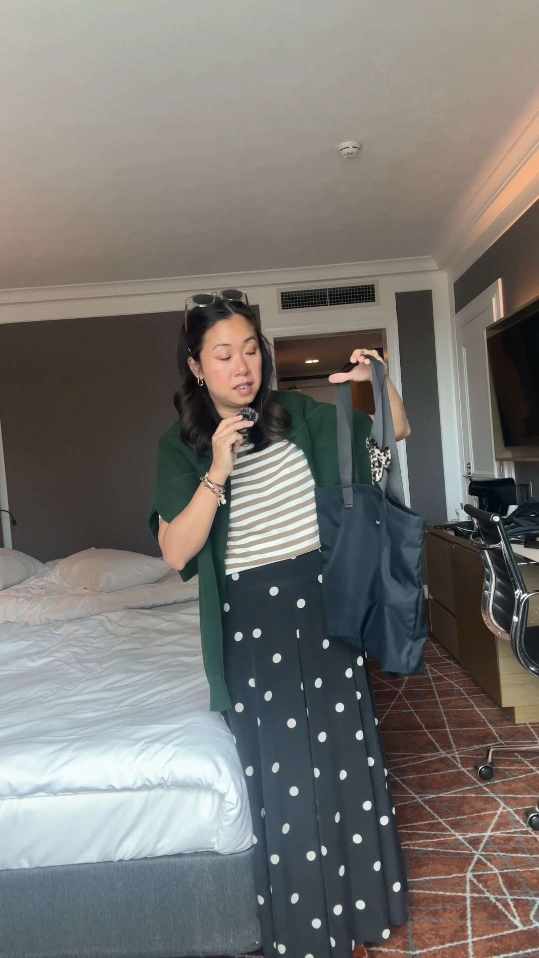 Wearing a size M in my shoulder pad crepe knit t-shirt, wearing a size M in my dark green knit, size FR 36 in my silk skirt (I've linked the current season version in a different fabrication for you), shoes and sunglasses also linked  

 #LTKaustralia #LTKworkwear #LTKstyletip