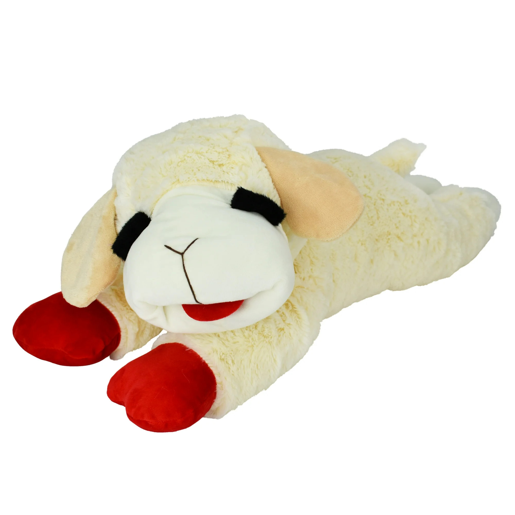 Multipet Jumbo Lamb Chop Plush Dog Toy with Squeaker, 18 inches - Walmart.com | Walmart (US)