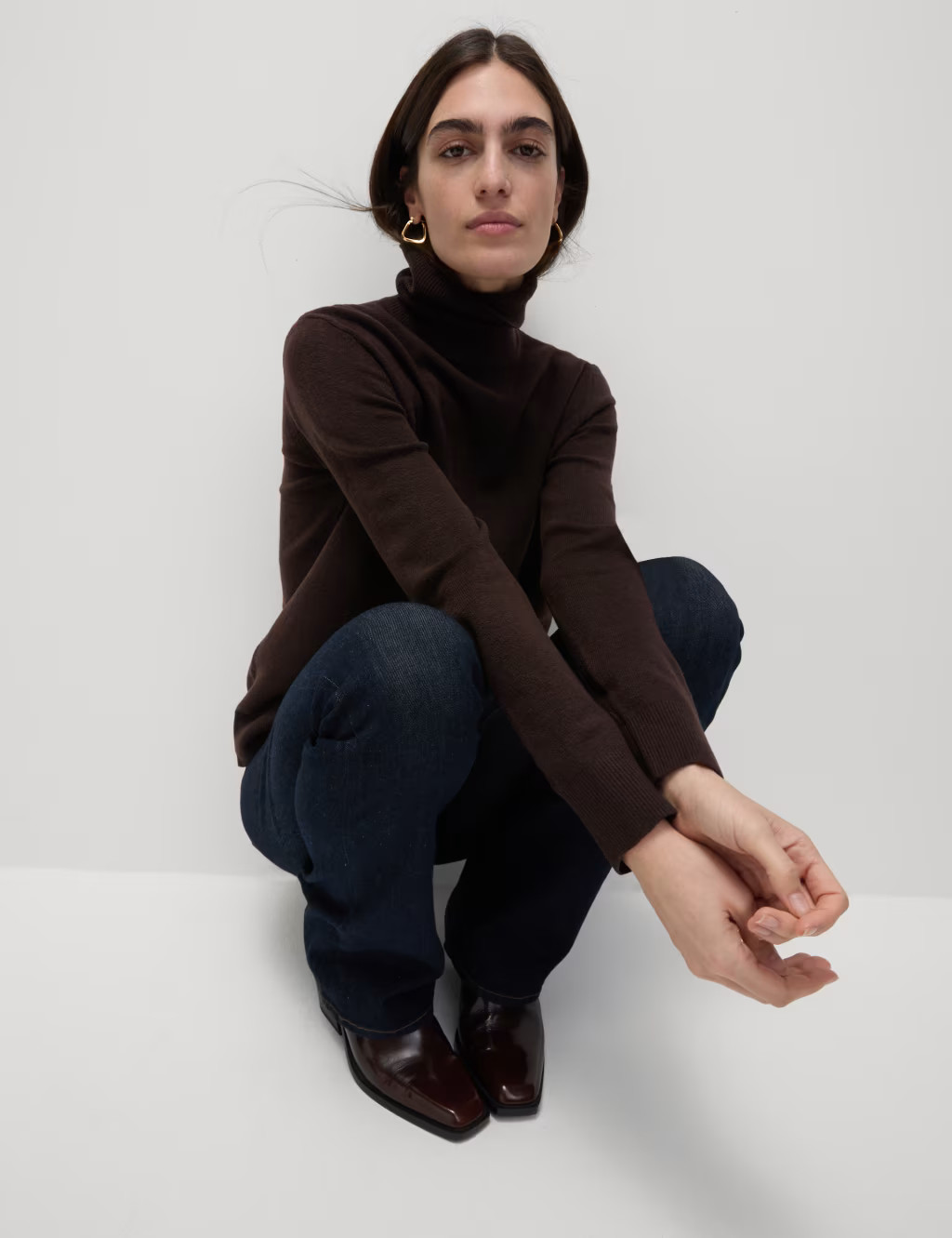 Air-Yarn Roll Neck Jumper | Marks & Spencer (UK)